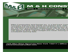 Tablet Screenshot of mhconstruction.com